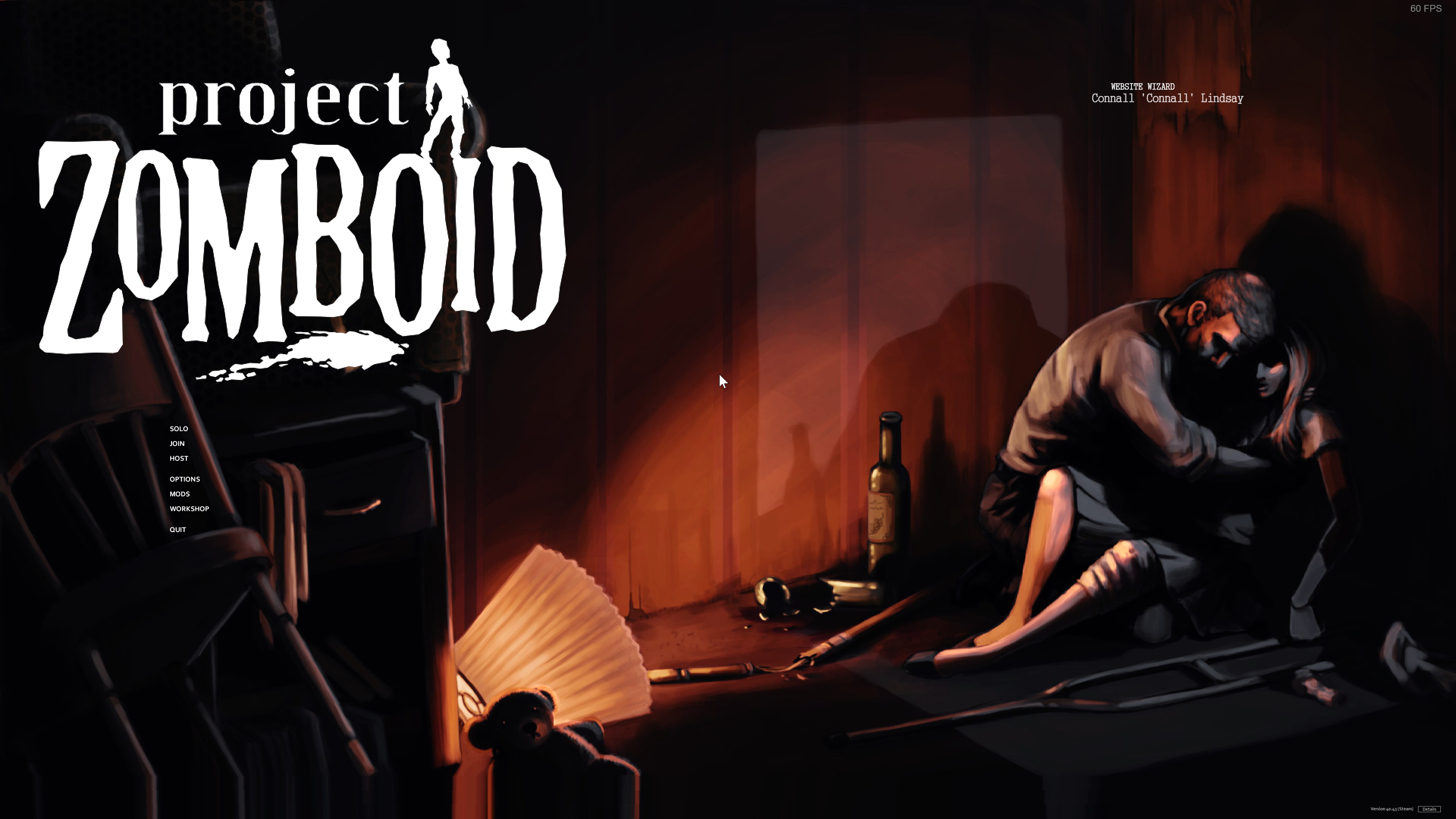 Project Zomboid Main Menu - kutu6af