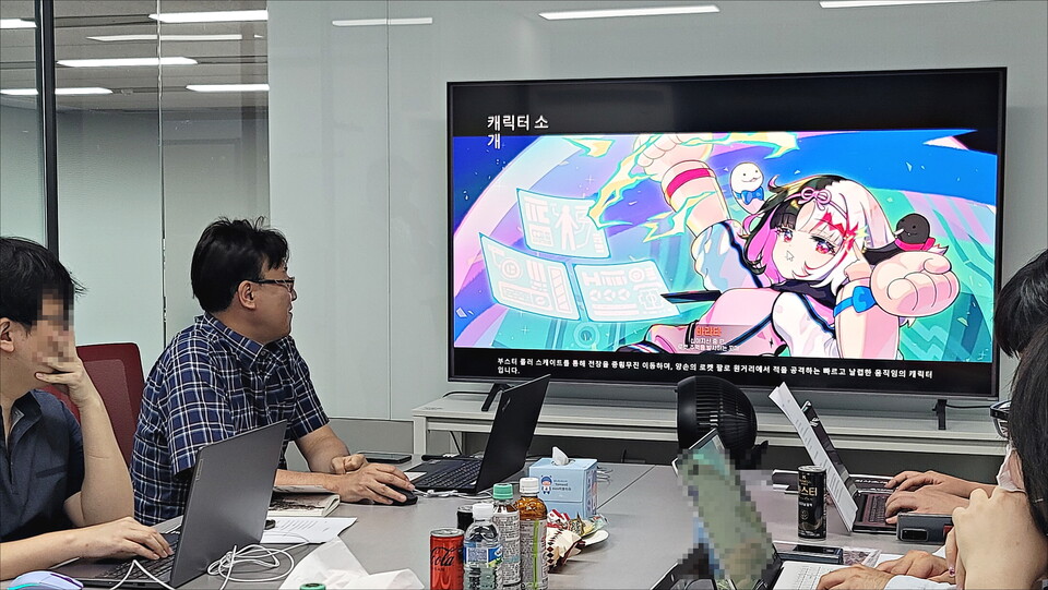 ▲ 아수라장은 일본 애니메이션 콘셉트와 최신 트렌드를 결합해, 몰입도 높은 캐릭터를 개발 중이다.  출처: 게임인사이트 취재